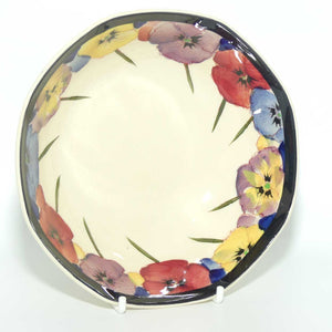 Royal Doulton Pansy with Black Border D4049 | soup bowl | 14.5cm