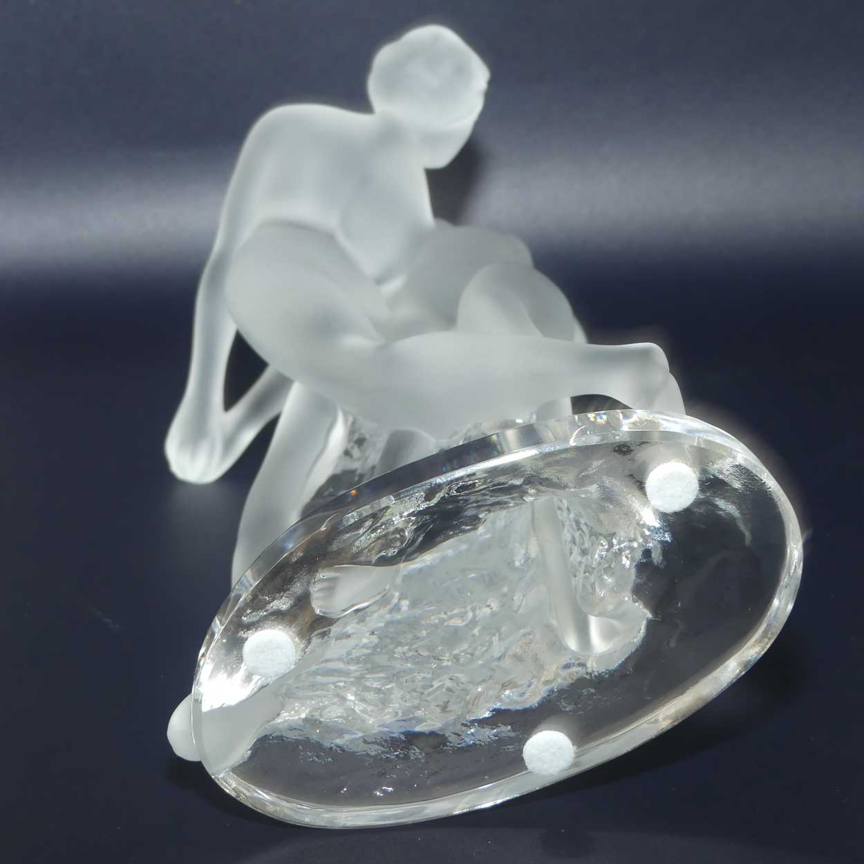 Lalique France Frosted figure group | Two Dancers | Deux Danseuses