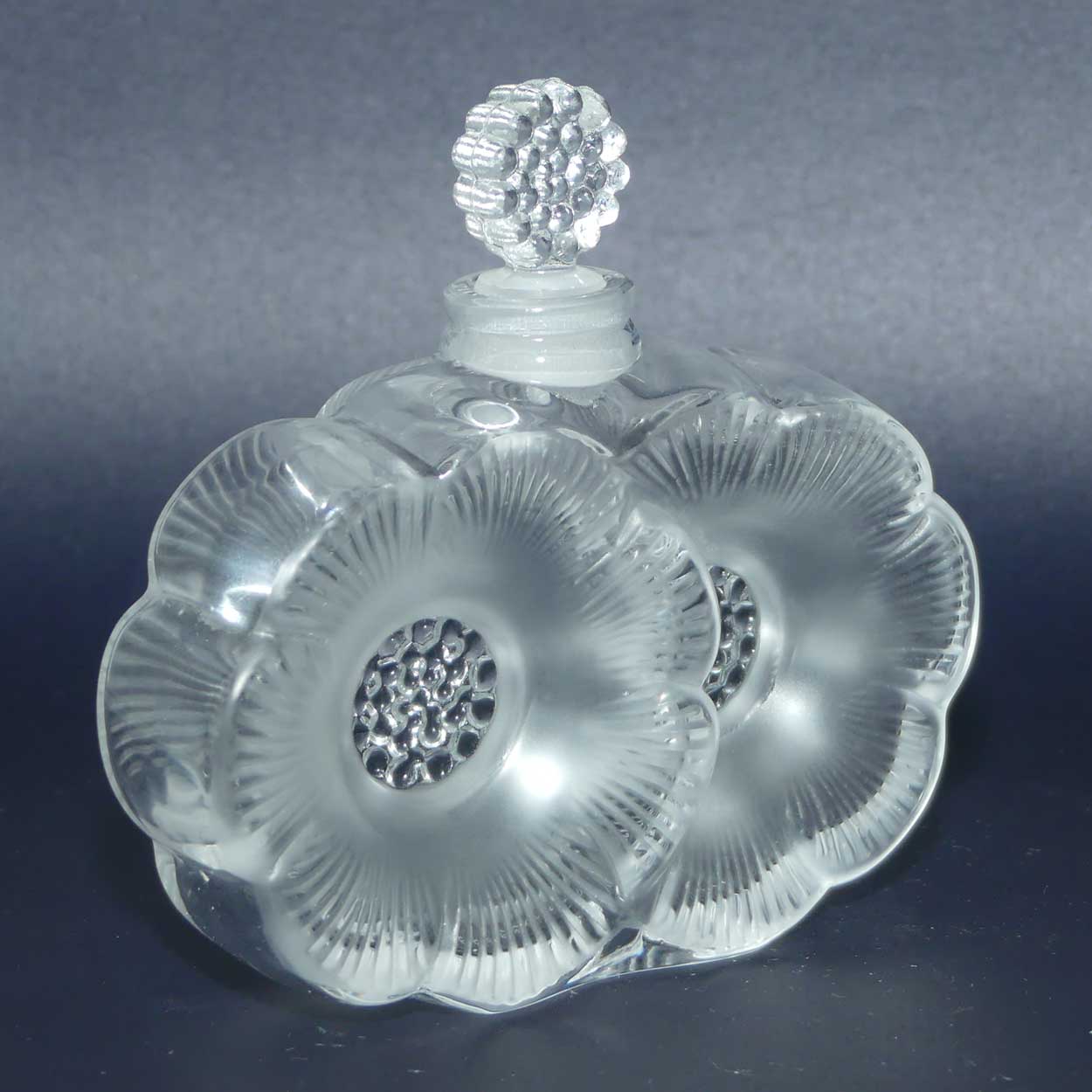 Lalique France Deux Fleurs perfume bottle