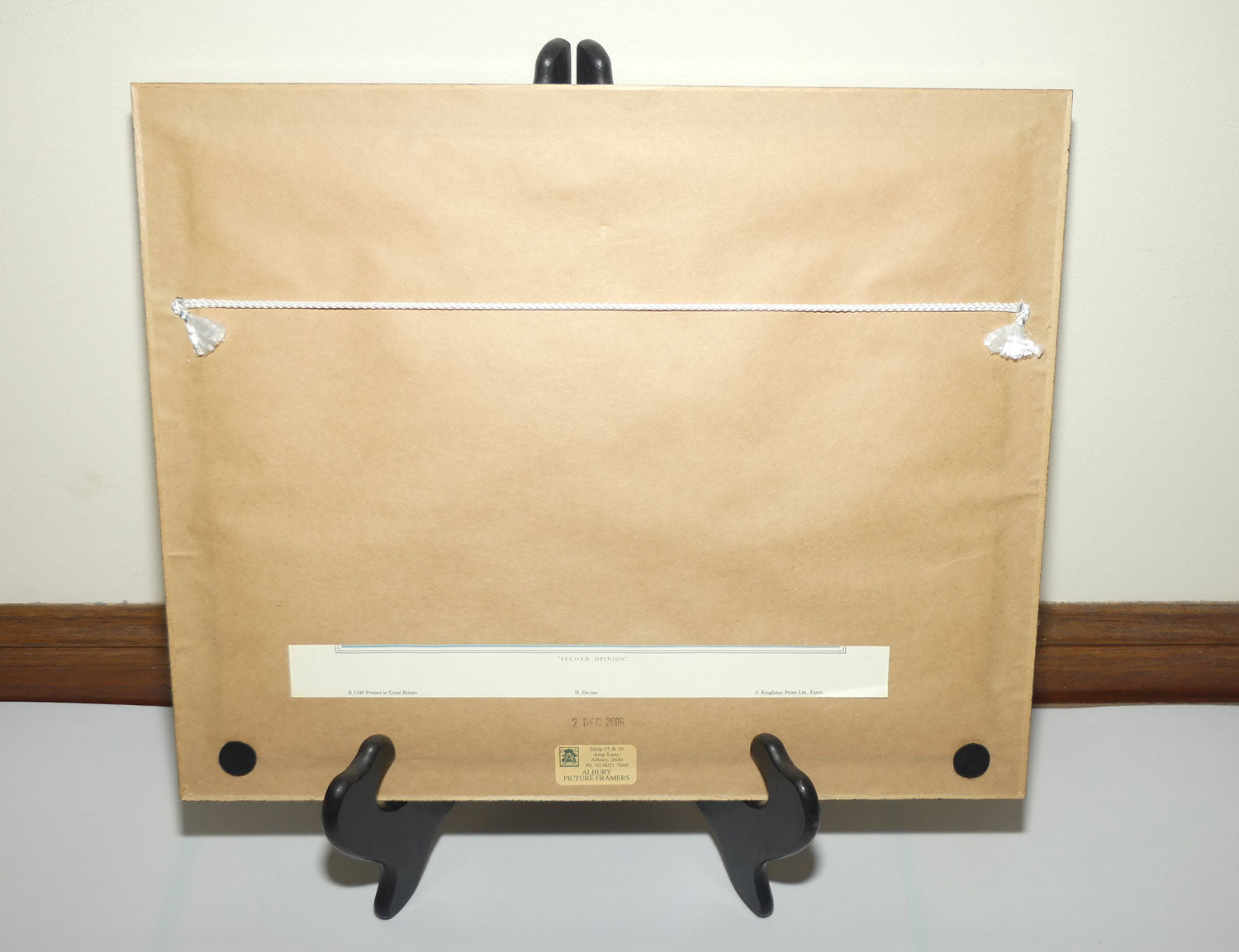 Framed Print in Faux Walnut frame | Dickensian London by H Devine | #3