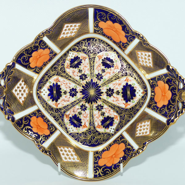  Crown Derby プレート 1128 Royal Crown Derby Old Imari - 1128 Pattern Square Cake Plate dated