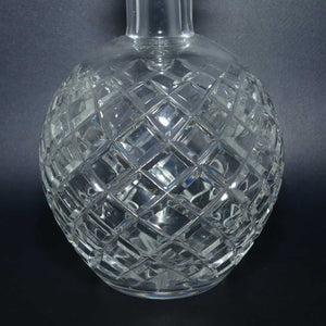 Diamond Cut Crystal small round body Liqueur decanter