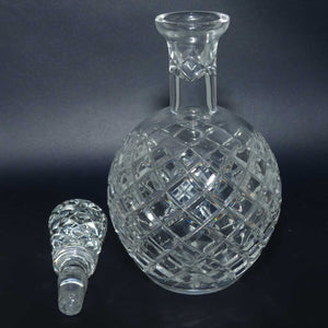 Diamond Cut Crystal small round body Liqueur decanter