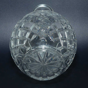 Diamond Cut Crystal small round body Liqueur decanter