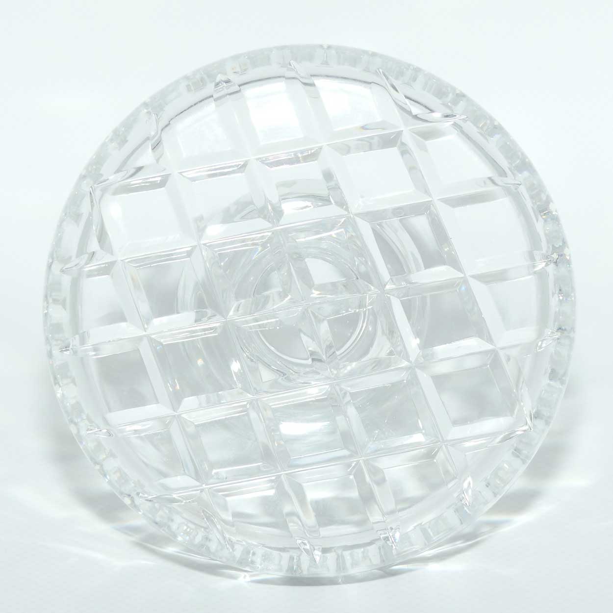 Diamond Cut Crystal Dressing Table Candle Holder