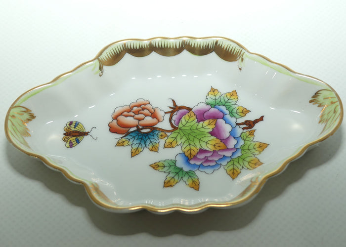 Herend Hungary Queen Victoria pattern | Diamond Shape Dish | #1