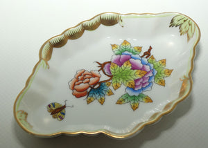 Herend Hungary Queen Victoria pattern | Diamond Shape Dish