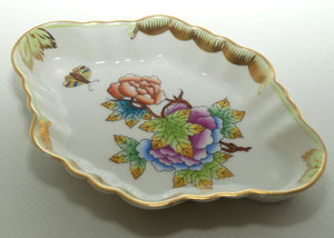 Herend Hungary Queen Victoria pattern | Diamond Shape Dish