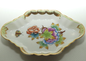 Herend Hungary Queen Victoria pattern | Diamond Shape Dish