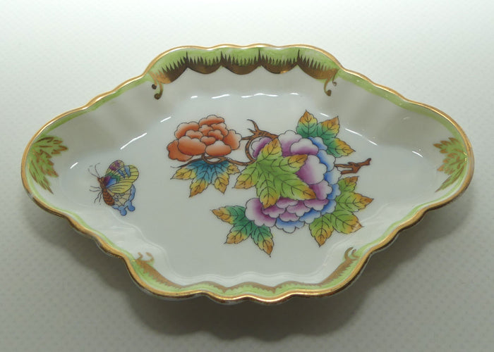 Herend Hungary Queen Victoria pattern | Diamond Shape Dish | #2