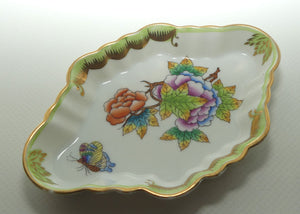 Herend Hungary Queen Victoria pattern | Diamond Shape Dish | #2