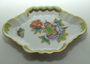 Herend Hungary Queen Victoria pattern | Diamond Shape Dish | #2