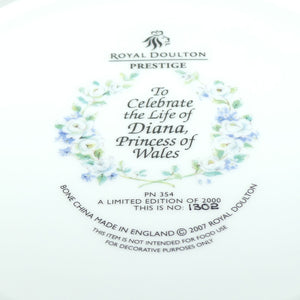 PN354 Royal Doulton Prestige Collector Plate | Issued to Celebrate the Life of Diana, Princess of Wales | boxed