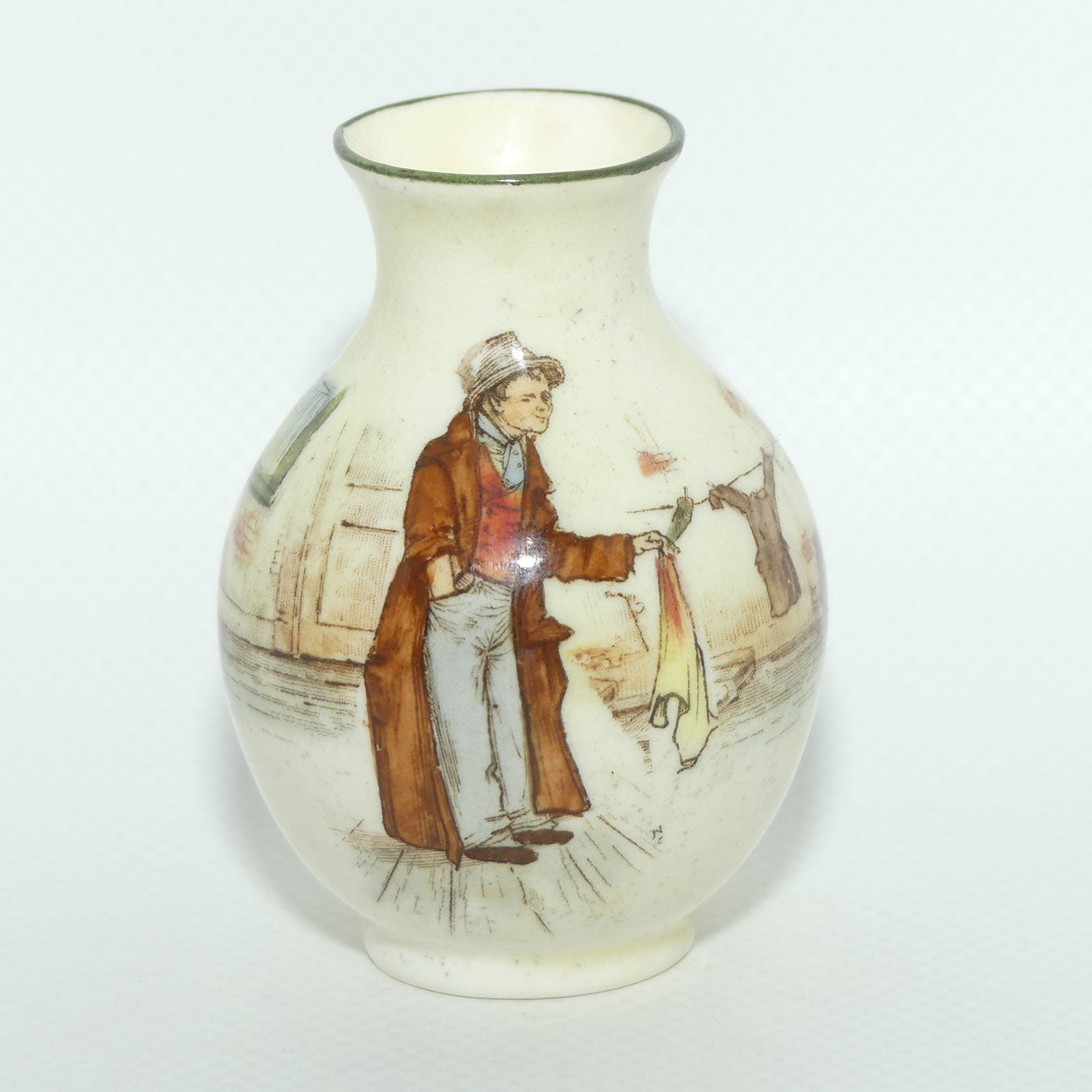 Royal Doulton Dickens miniature vase | Ovoid Shape | The Artful Dodger