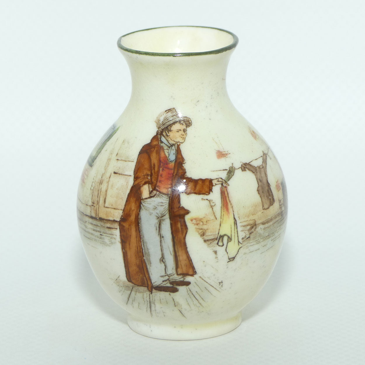 Royal Doulton Dickens miniature vase | Ovoid Shape | The Artful Dodger