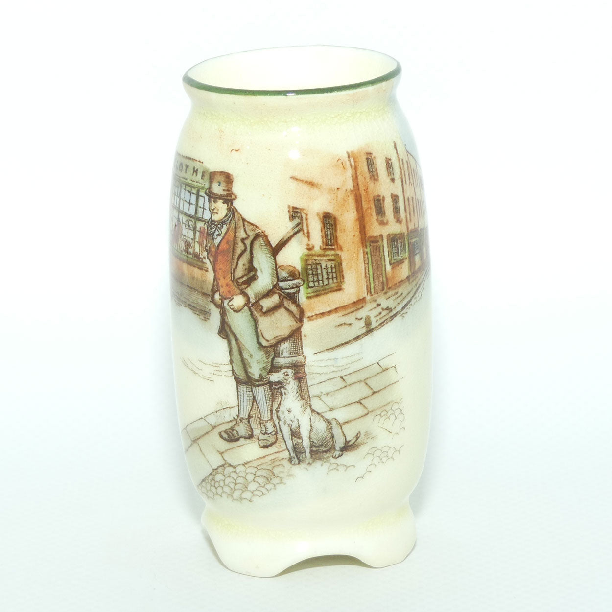 Royal Doulton Dickens miniature vase | Splay feet | Bill Sykes