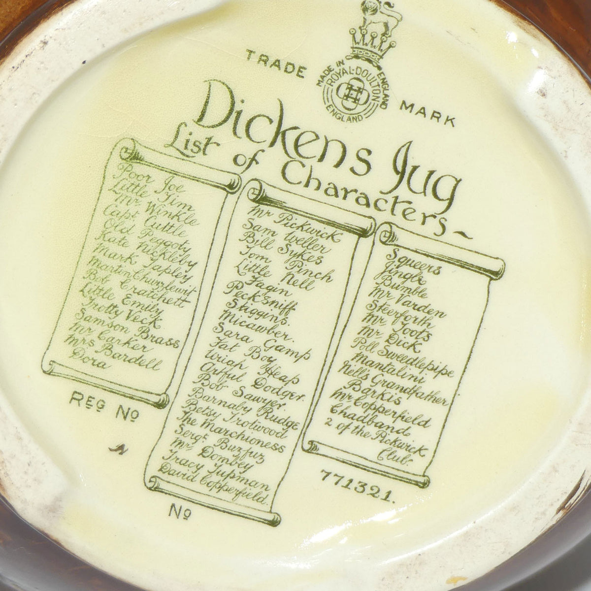 Royal Doulton Dickens Dream Loving Jug