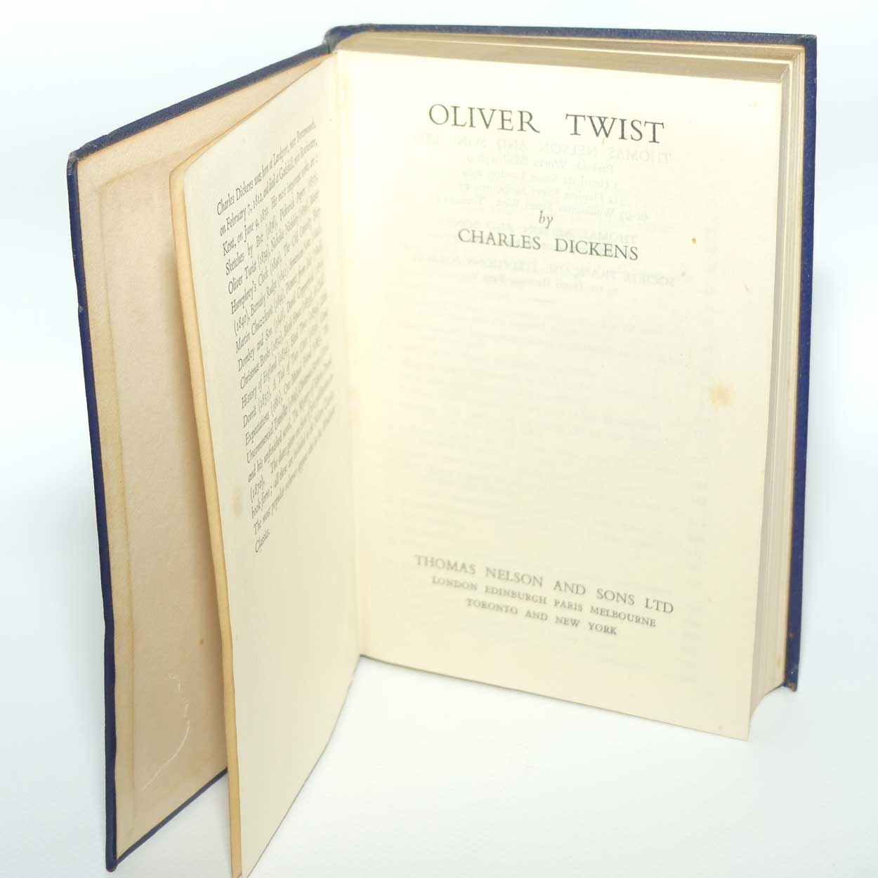 Antiquarian Book | Oliver Twist by Charles Dickens | Nelson and Sons Ltd