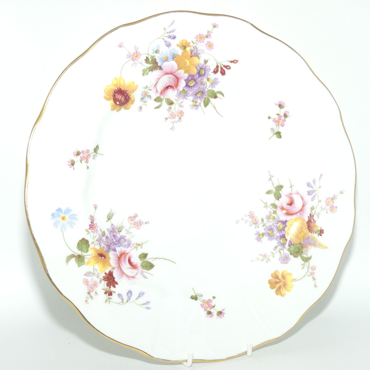 Royal Crown Derby Derby Posies dinner plate | Light Green backstamp | c.1986 | 27cms diam