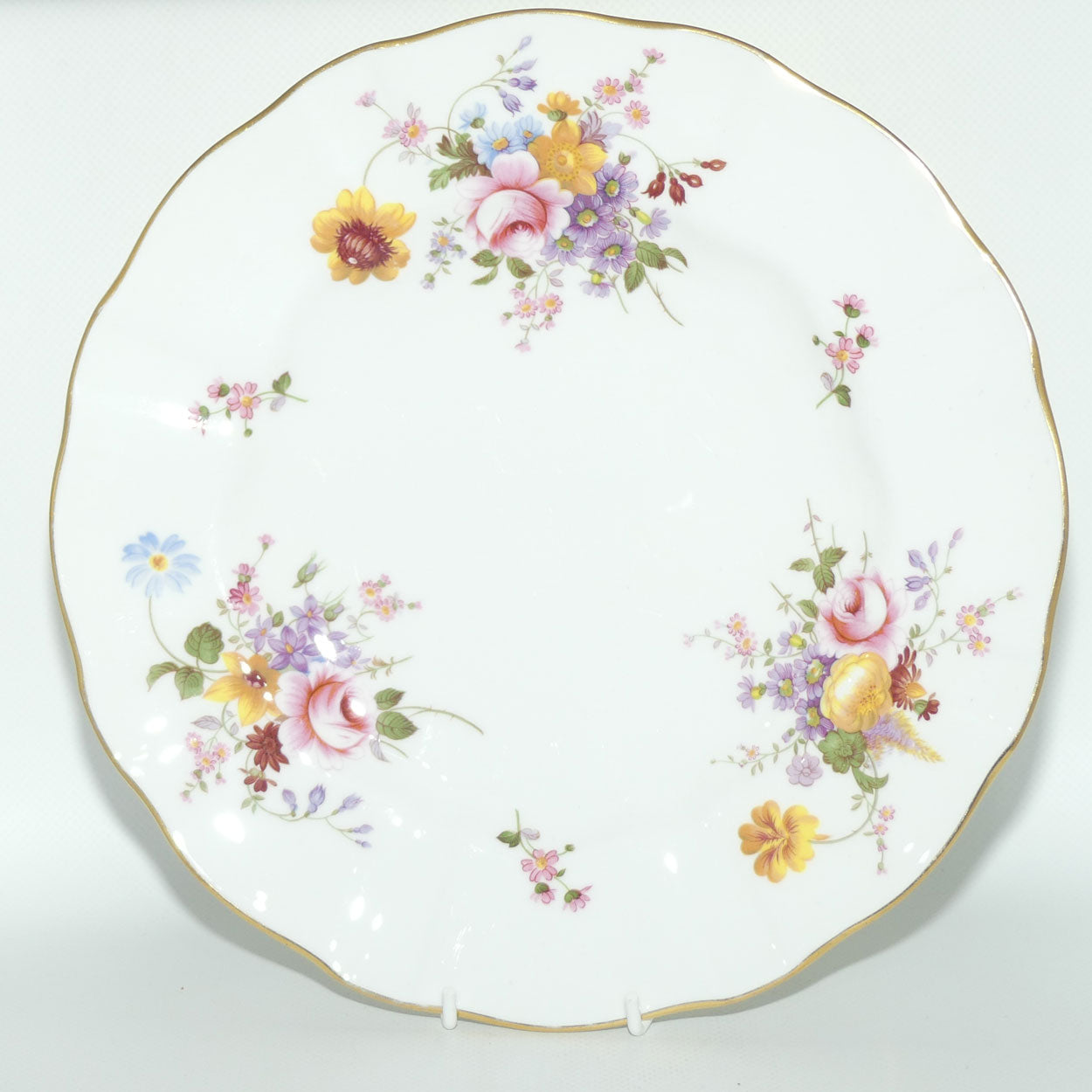 Royal Crown Derby Derby Posies dinner plate | Light Green backstamp | c.1986 | 27cms diam