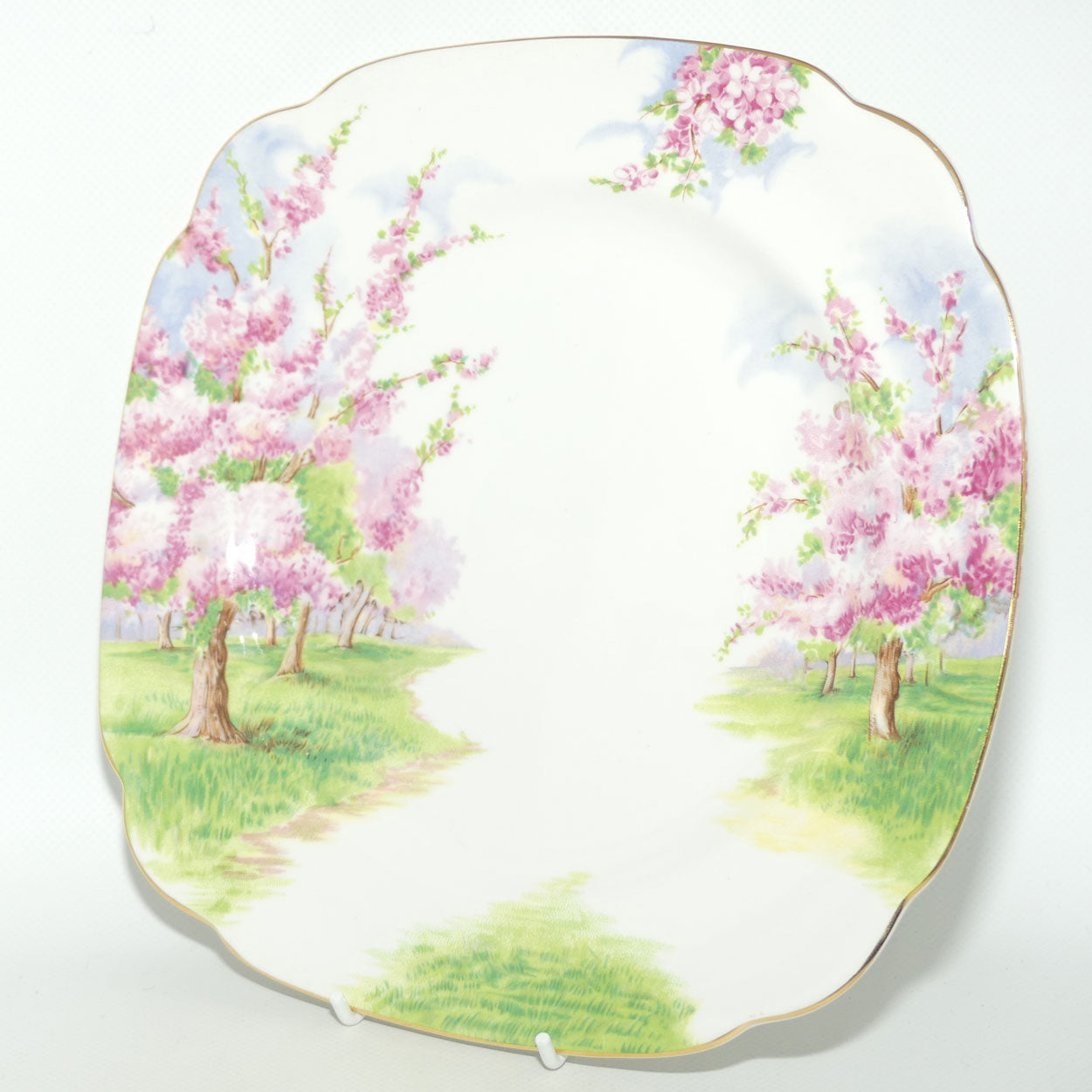 Royal Albert England Blossom Time square dinner plate | 25cm