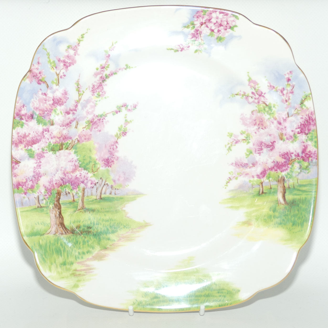 Royal Albert England Blossom Time square dinner plate | 25cm
