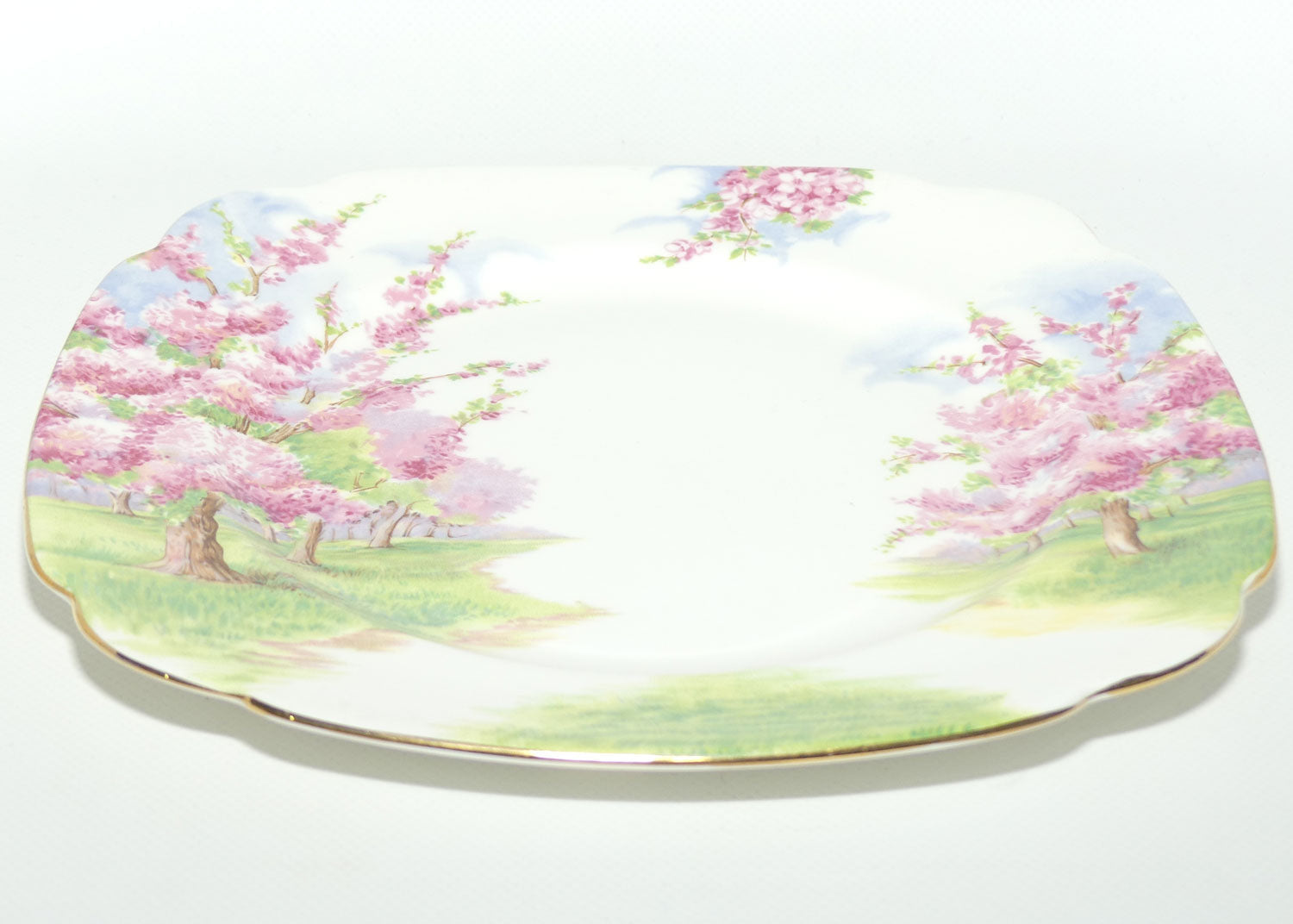 Royal Albert England Blossom Time square dinner plate | 25cm | minor blemish
