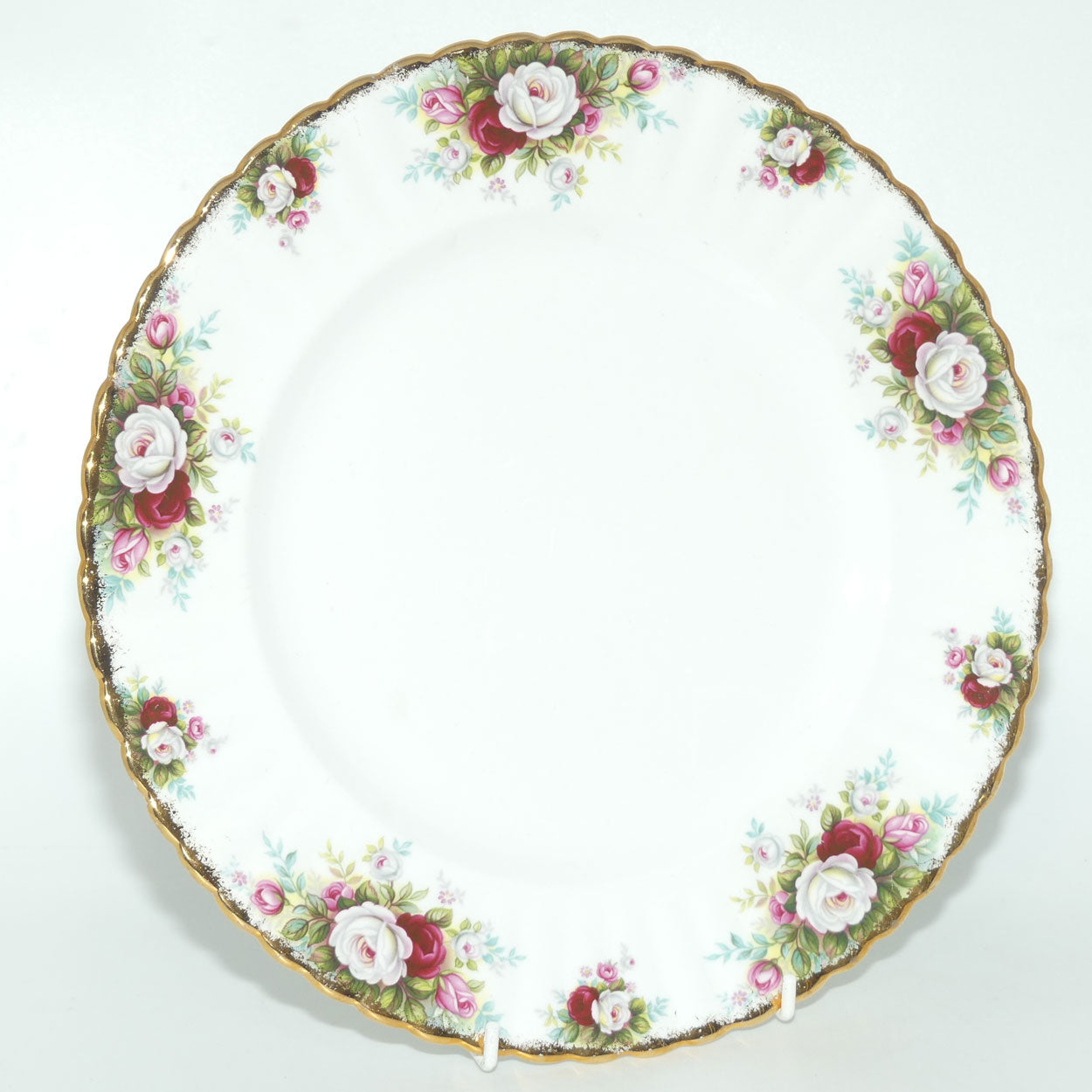 Royal Albert Bone China England Celebration set of 4 dinner plates | 26.5cm diam | UK Made