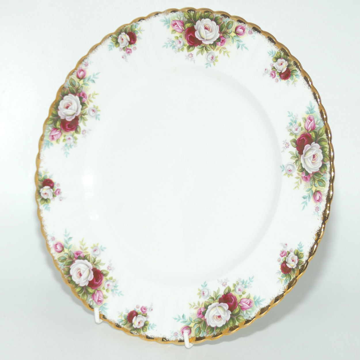 Royal Albert Bone China England Celebration set of 4 dinner plates | 26.5cm diam | UK Made