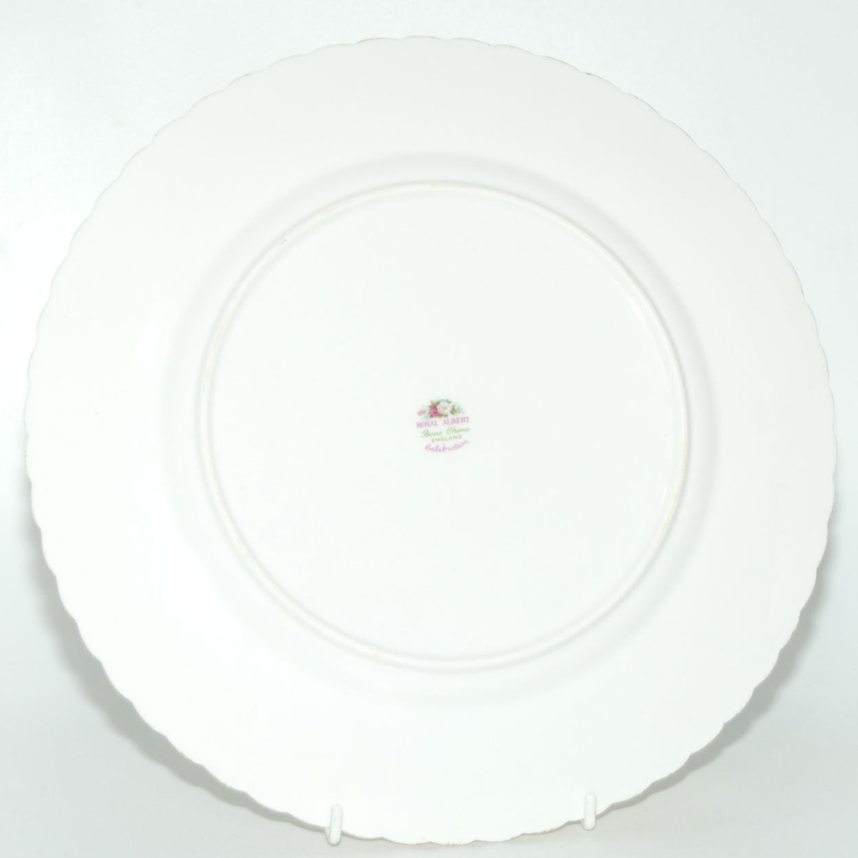 Royal Albert Bone China England Celebration set of 4 dinner plates | 26.5cm diam | UK Made