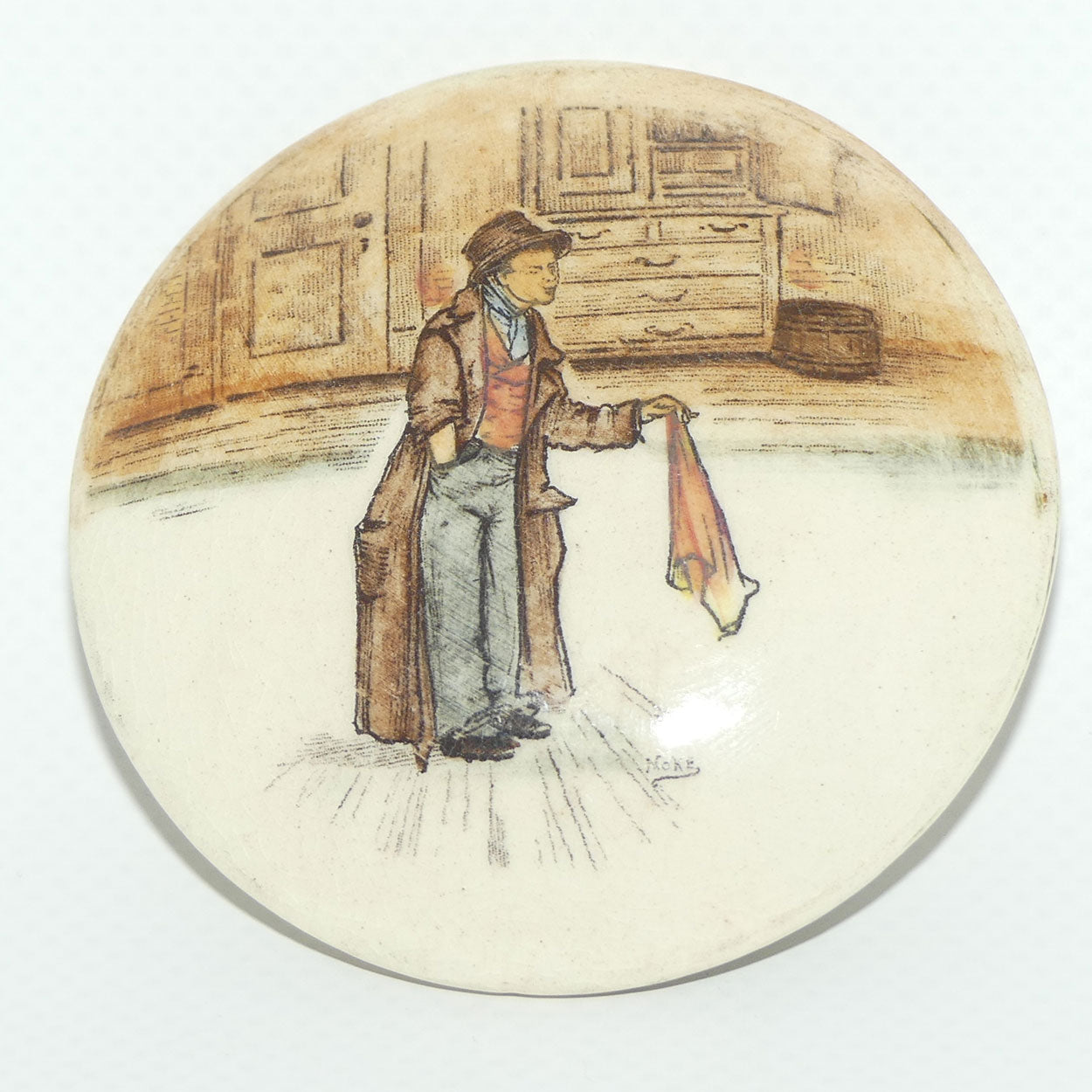 Royal Doulton Dickensware Artful Dodger miniature convex roundel disc