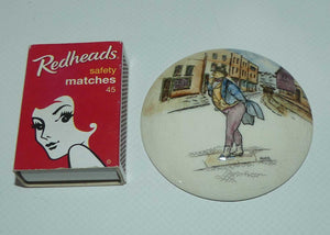 Royal Doulton Dickensware Mr Pickwick miniature convex roundel disc