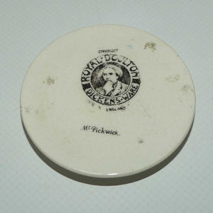 Royal Doulton Dickensware Mr Pickwick miniature convex roundel disc