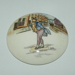 Royal Doulton Dickensware Mr Pickwick miniature convex roundel disc