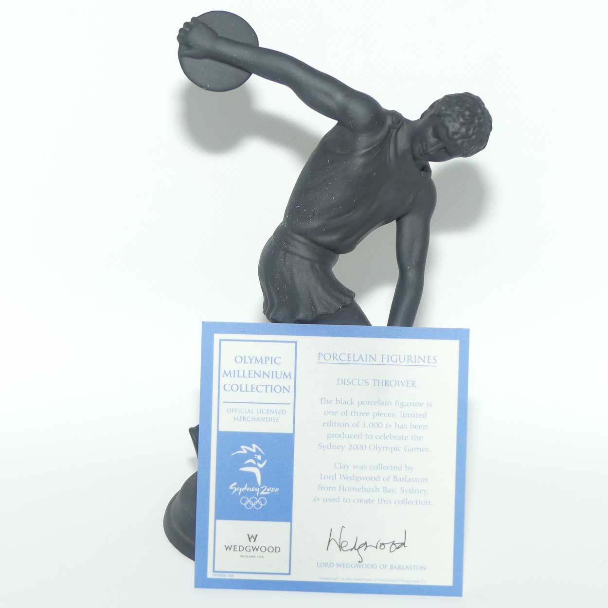 Wedgwood Olympic Millenium Collection | Sydney 2000 | Discus Thrower figure | LE 1000