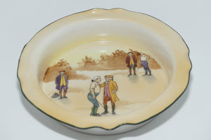 Royal Doulton Coaching Days small fluted edge dish E3804 | Rare Scene