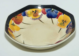 Royal Doulton Pansy with Black Border D4049 | sweets dish | 13cm