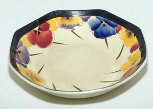 Royal Doulton Pansy with Black Border D4049 | sweets dish | 13cm