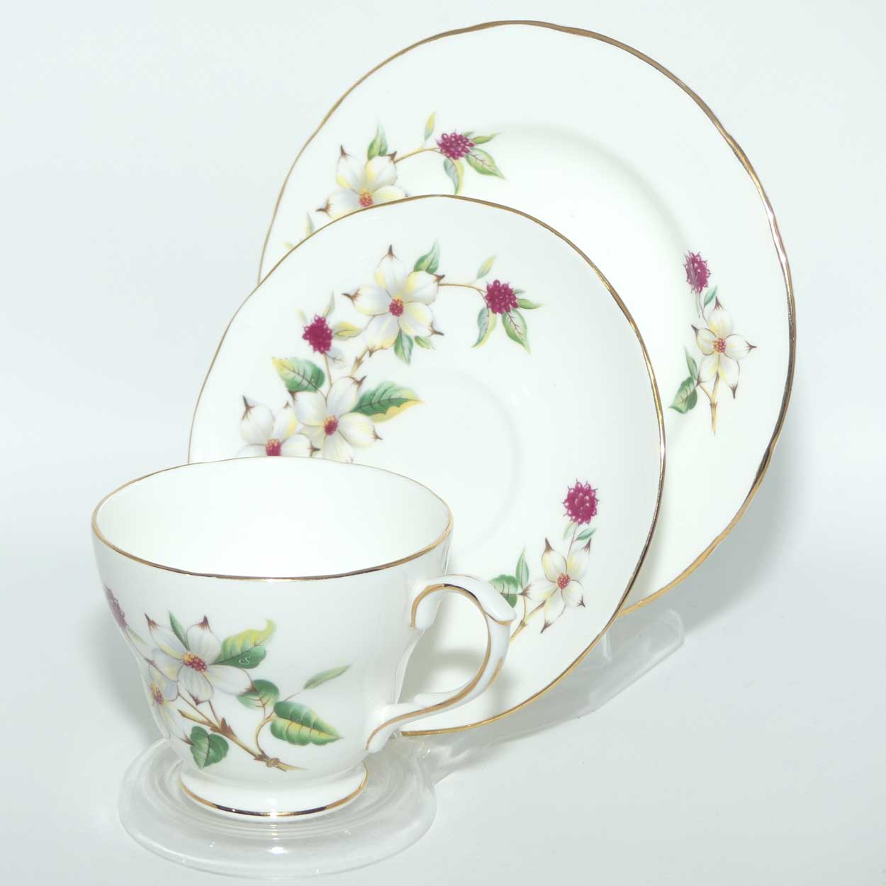 Duchess Bone China Dogwood trio