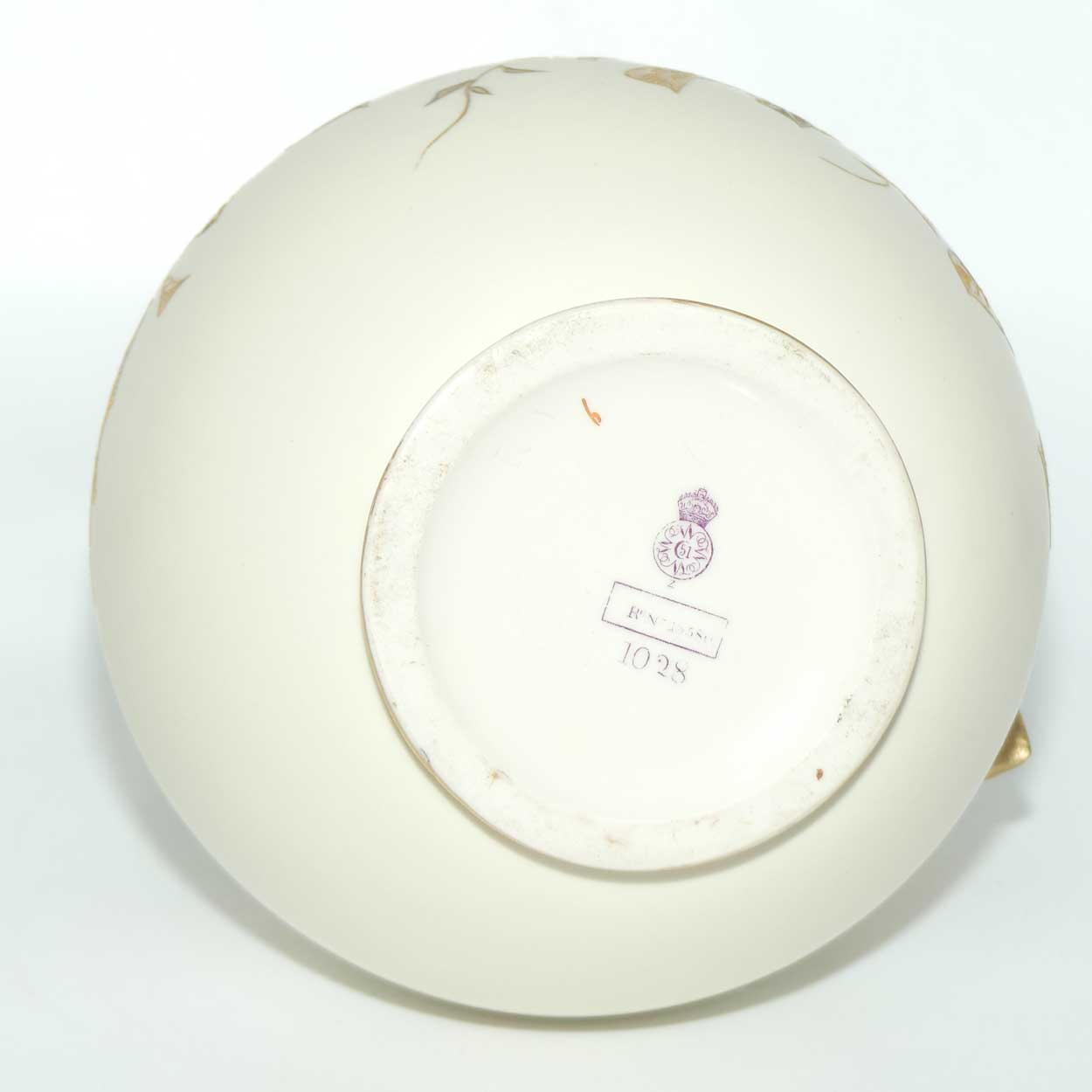 Royal Worcester Blush Ivory hand painted tall jug decorated with Dogwood Roses | c.1888