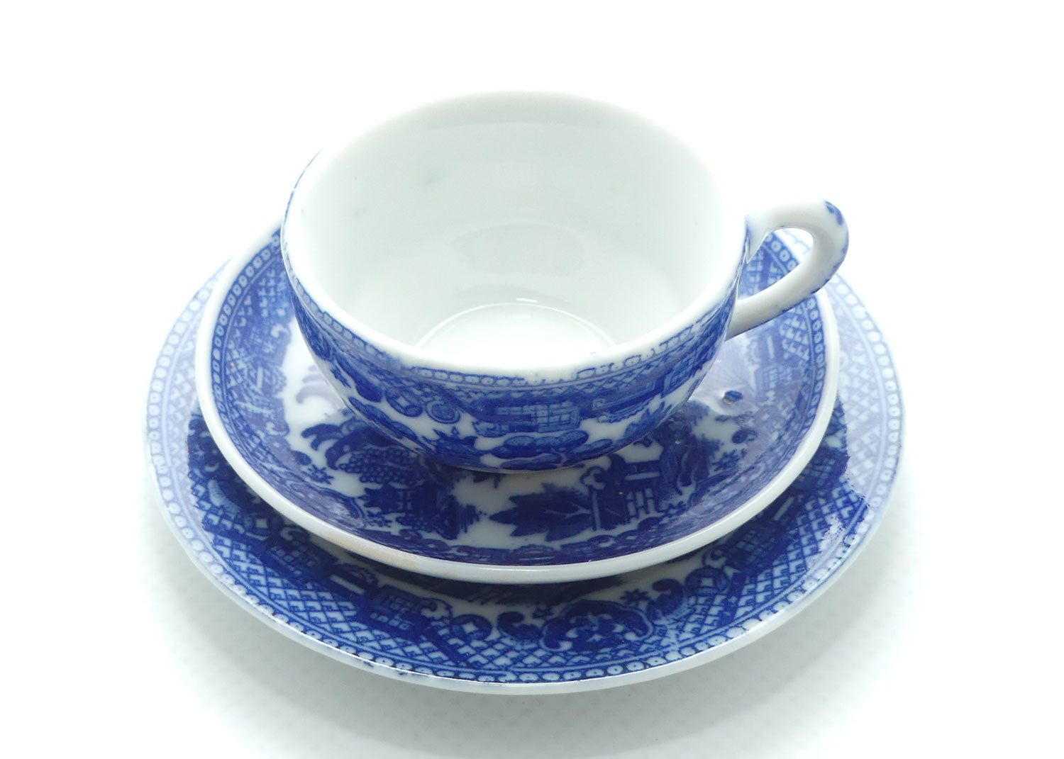 Vintage Willow Pattern Dolls House trio | Made in Japan