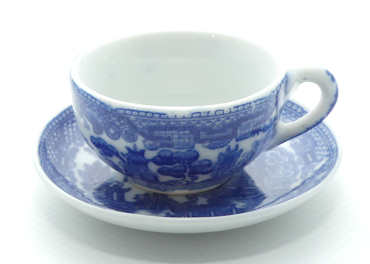 Vintage Willow Pattern Dolls House trio | Made in Japan