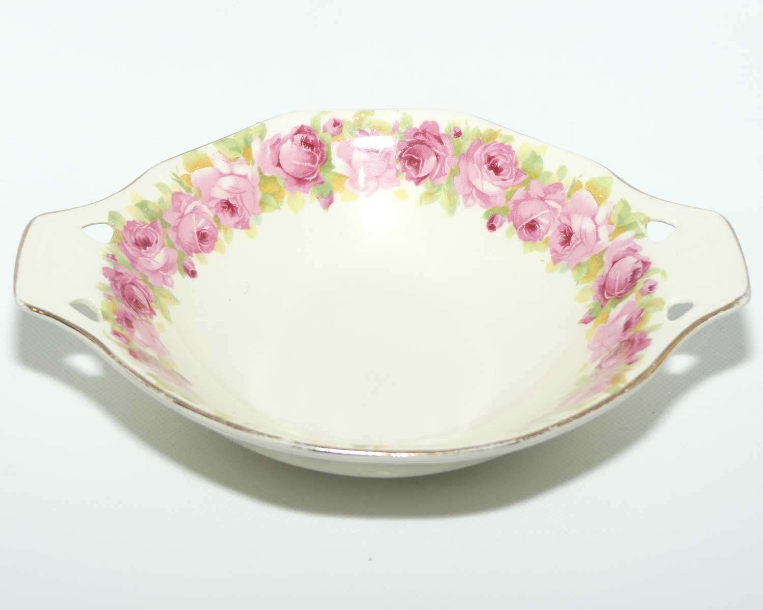 Royal Doulton Raby Rose double handle dish D5533