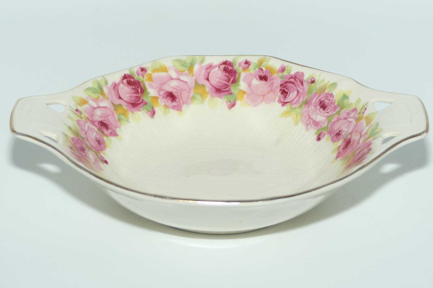 Royal Doulton Raby Rose double handle dish D5533 | #2