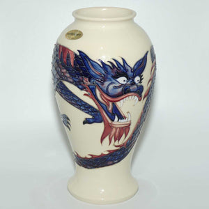 Moorcroft Dragon 46/10 vase (White)