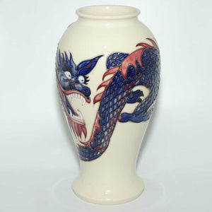 Moorcroft Dragon 46/10 vase (White)