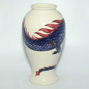 Moorcroft Dragon 46/10 vase (White)