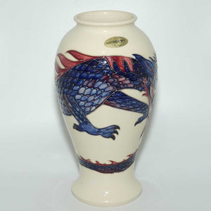 Moorcroft Dragon 46/10 vase (White)