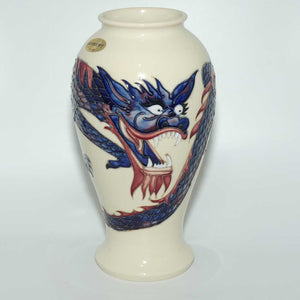 Moorcroft Dragon 46/10 vase (White)