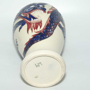 Moorcroft Dragon 46/10 vase (White)